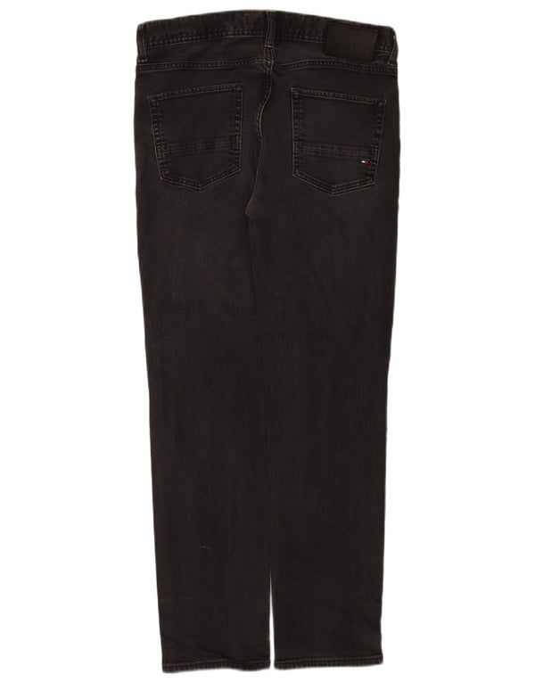Tommy Hilfiger Mens Denton Straight Jeans W30 L30 Black Cotton