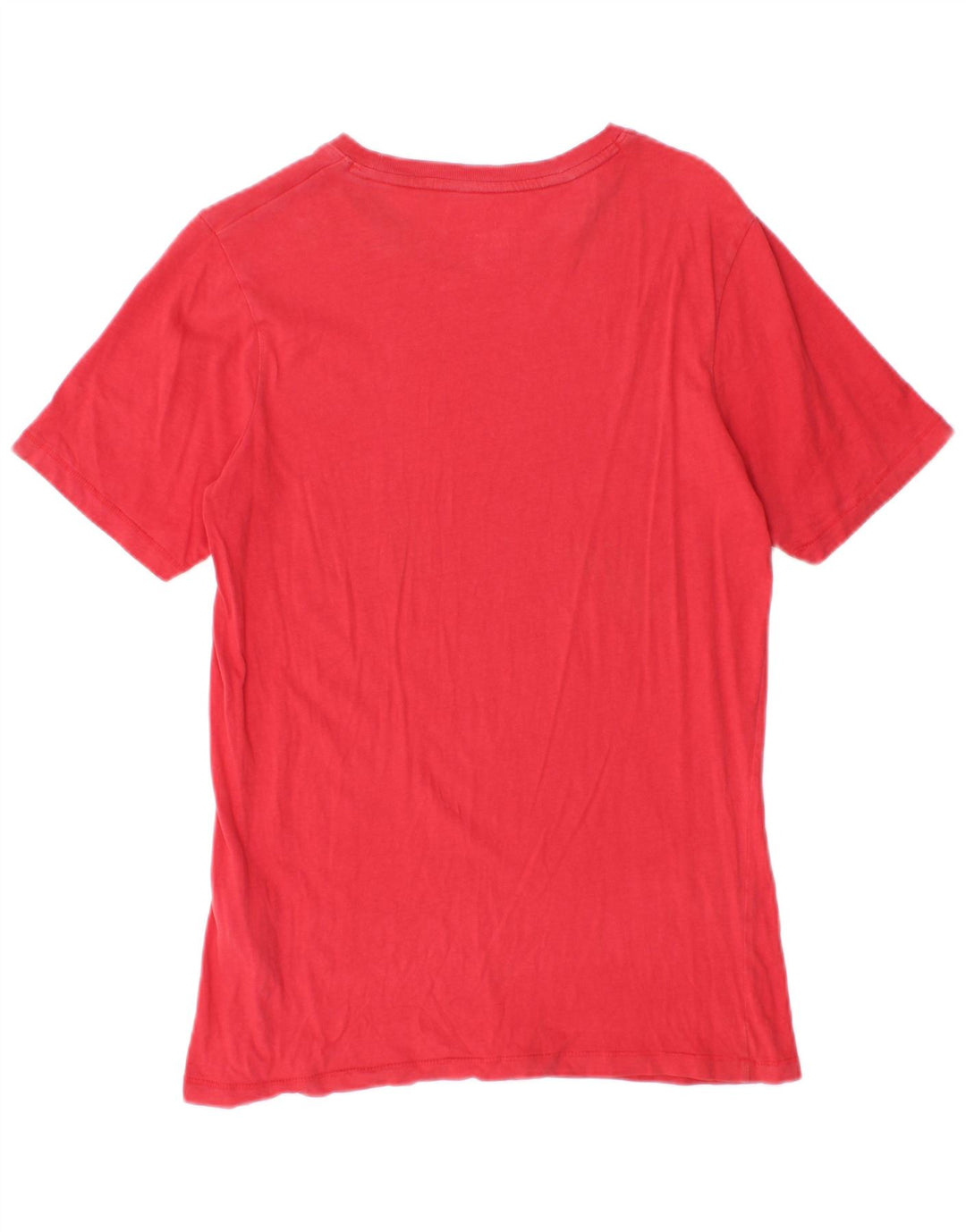 Camiseta gráfica masculina Jack & Jones, top pequeno de algodão vermelho