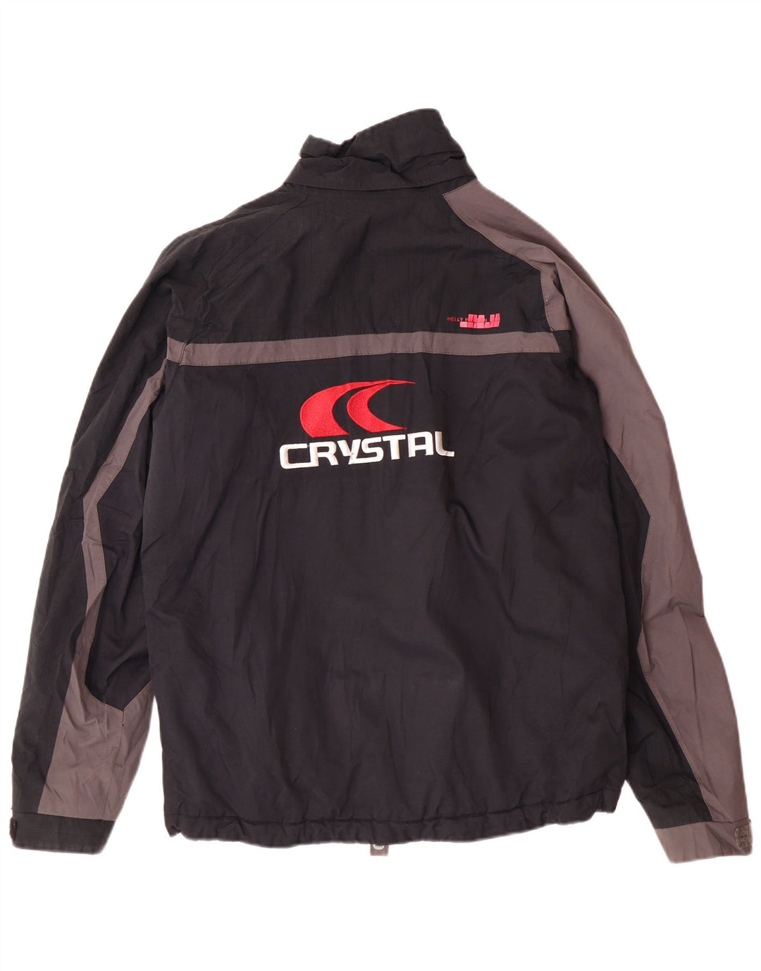 Jaqueta corta-vento masculina HELLY HANSEN gráfico Reino Unido 34 XS preto colorblock
