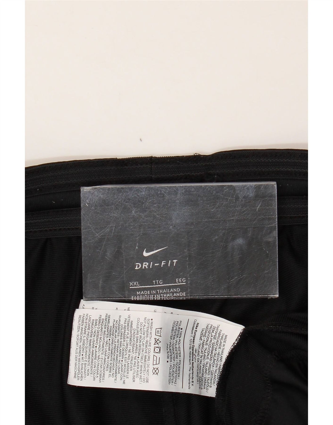 Calça de treino masculina NIKE Roma 2XL poliéster colorblock preto