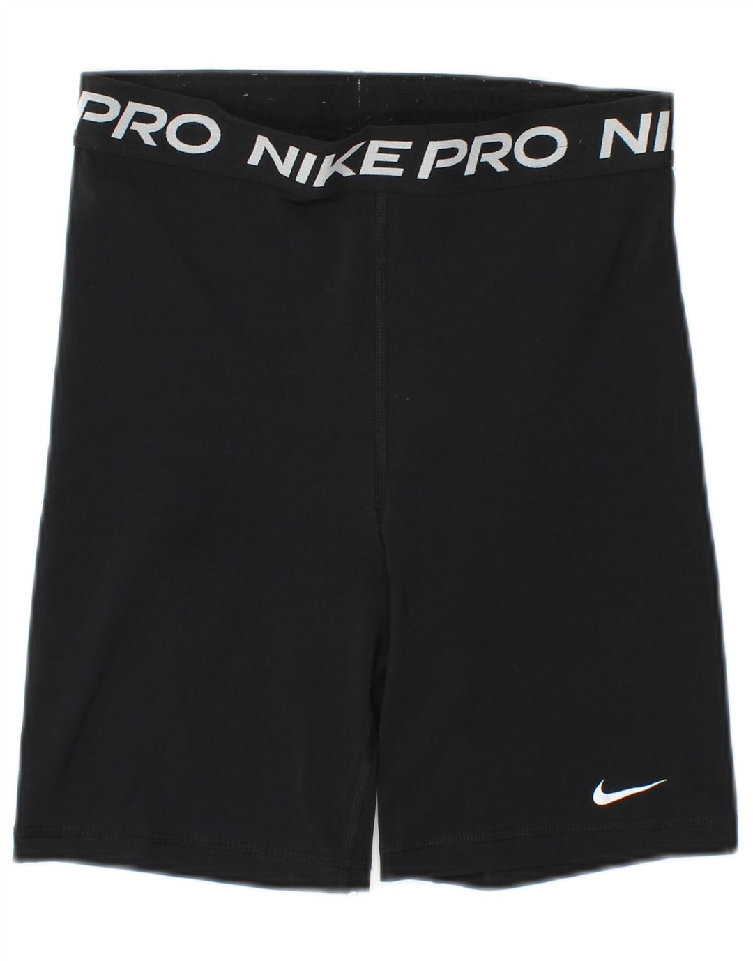 Shorts esportivos femininos Nike Dri Fit Graphic UK 8 pequenos pretos