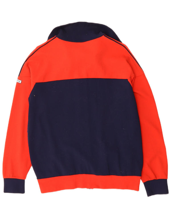 Jaqueta de treino masculina VINTAGE UK 40 poliamida colorblock vermelho médio