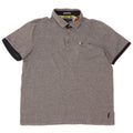 Camisa polo masculina TED BAKER tamanho 5 XL algodão cinza