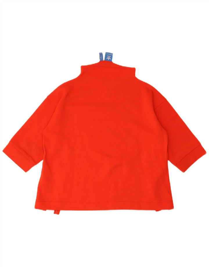 Adidas feminino oversized gráfico moletom jumper reino unido 10 pequeno vermelho
