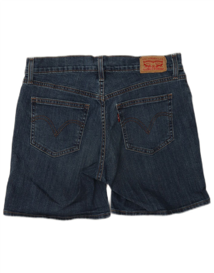 Shorts jeans feminino Levi's W28 algodão azul médio