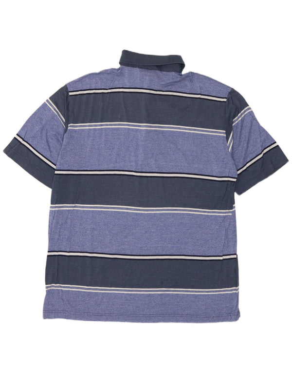 Camisa polo masculina de rugby AUSTRALIAN L'ALPINA IT 54 XL azul marinho listrado