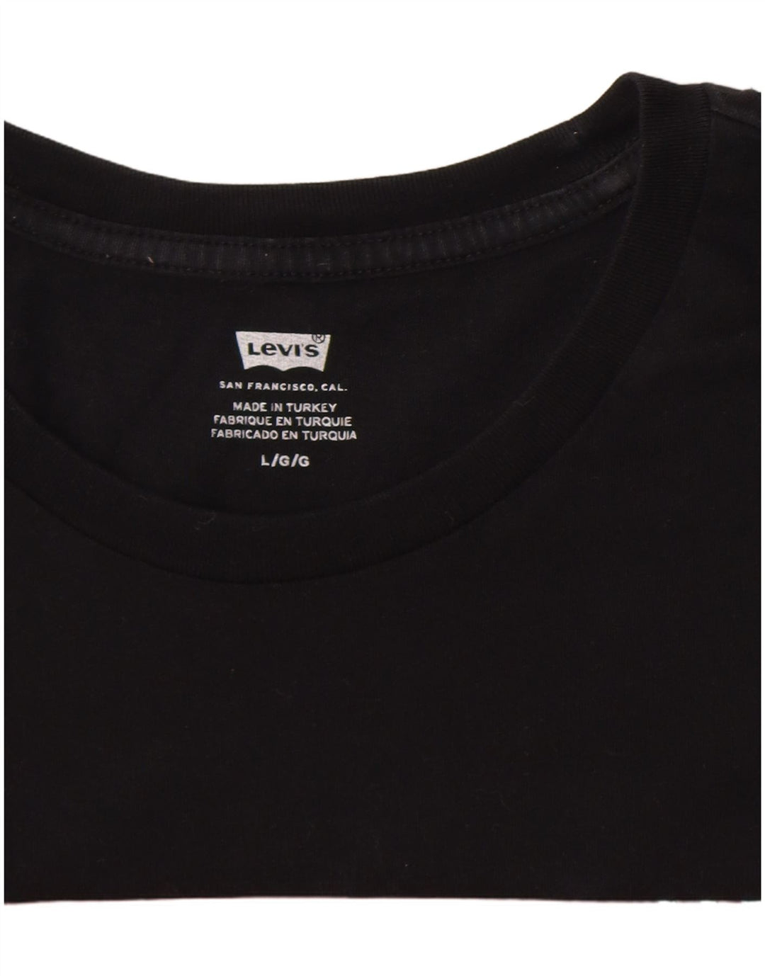 Camiseta gráfica masculina Levi's grande preta