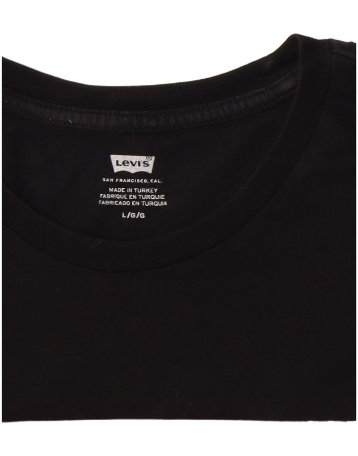 Camiseta gráfica masculina Levi's grande preta