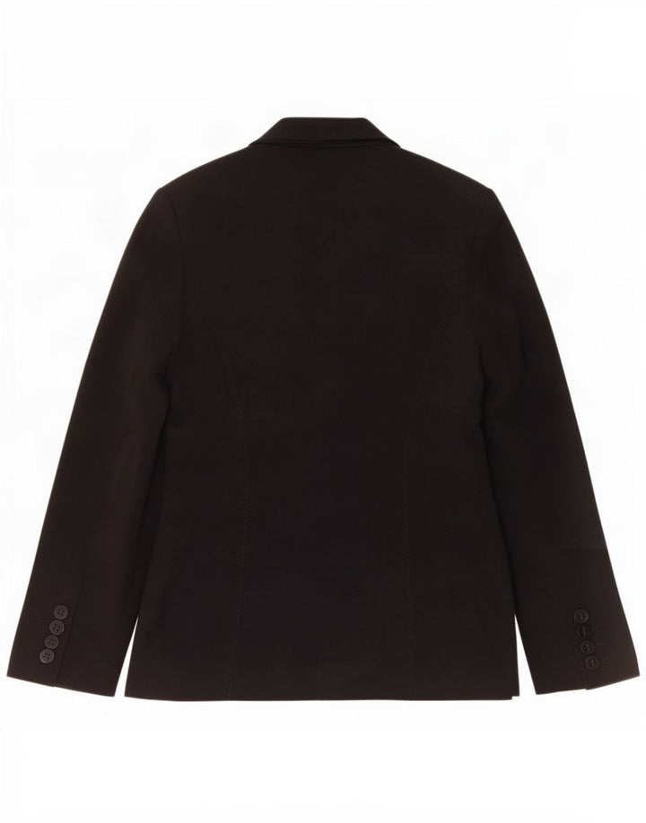 Jaqueta blazer feminina Marks & Spencer com 1 botão Reino Unido 8 pequena preta poliéster