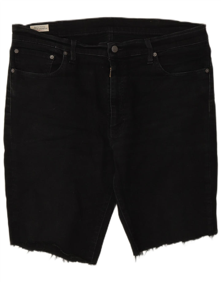 Shorts jeans masculino 511 Levi's W38 XL preto algodão