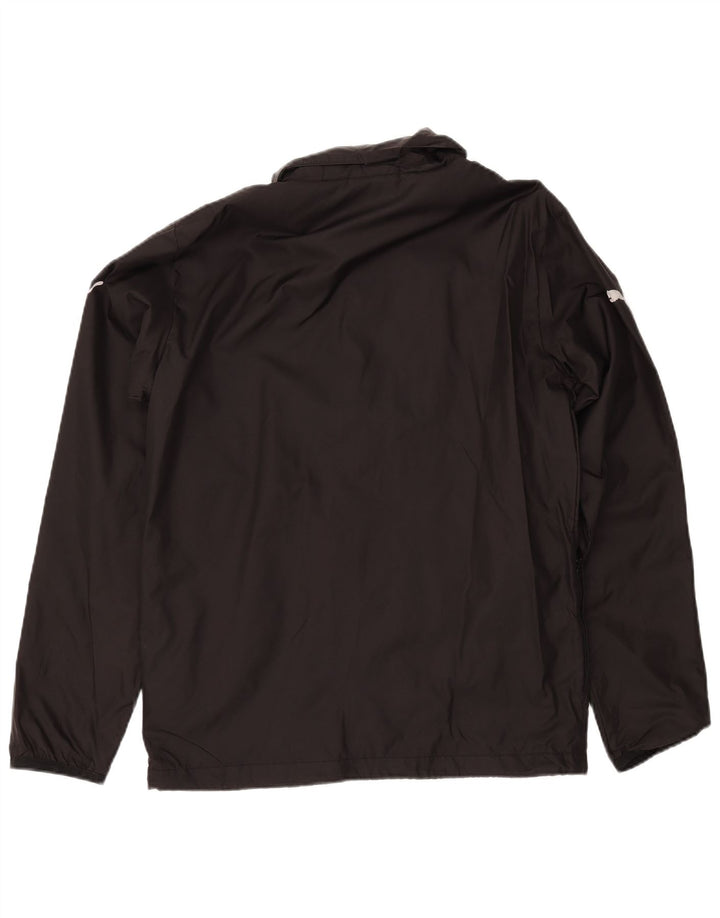 Jaqueta de chuva masculina PUMA com capuz UK 38 médio preto nylon