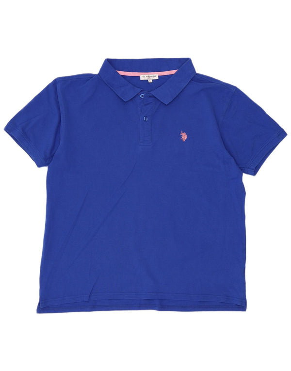 US Polo Assn. Camisa Masculina XL Azul Algodão