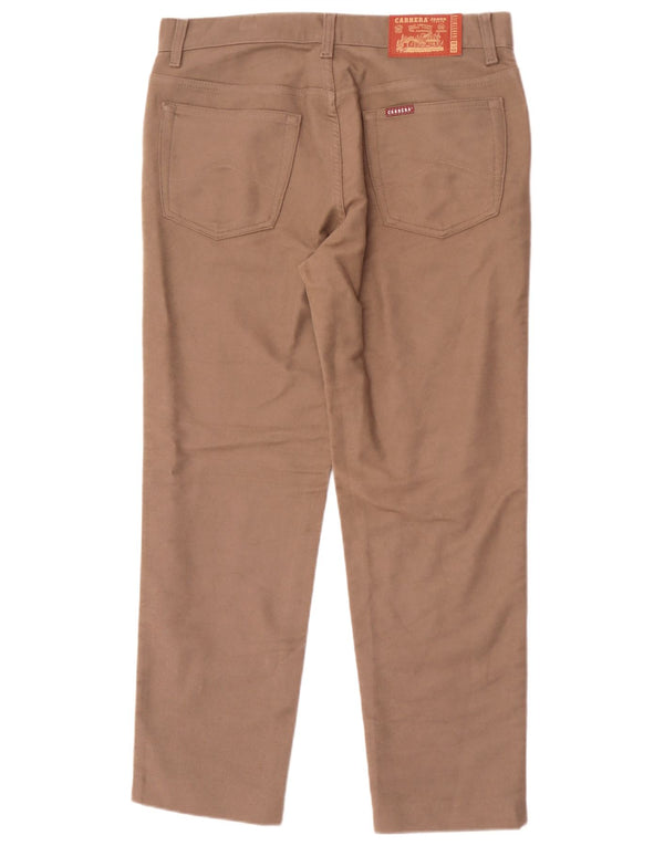 Calça Carrera masculina 700 reta casual IT 50 grande W34 L29 algodão marrom