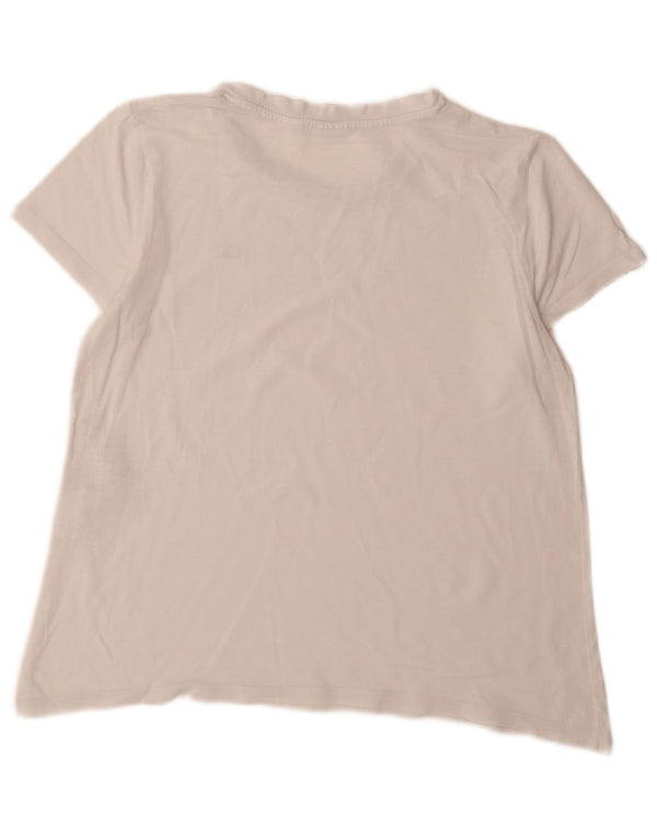 Camiseta feminina Levi's Top UK 14 médio algodão branco