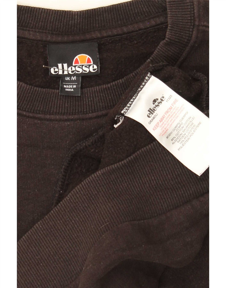 Ellesse moletom masculino jumper médio marrom algodão