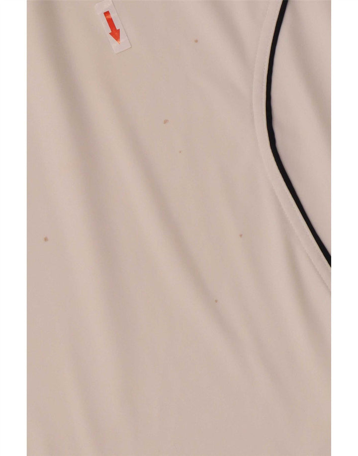 Adidas Mens Clima 365 Polo Shirt Médio Branco Colourblock Poliéster