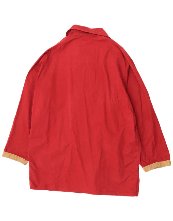 Jaqueta utilitária feminina Polbot de grandes dimensões Reino Unido 18 XL vermelho algodão colorblock
