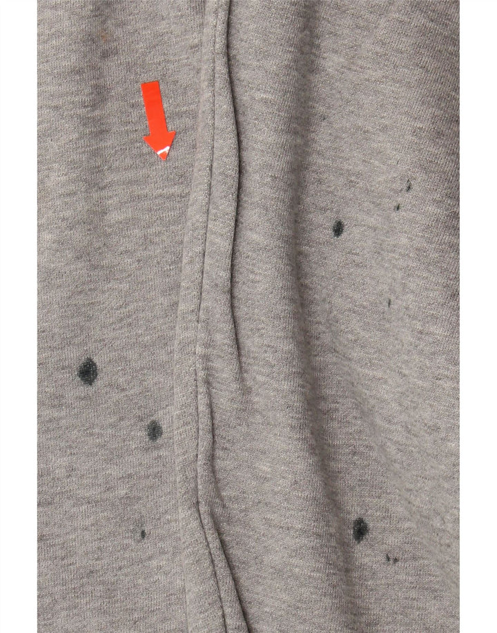 TOMMY HILFIGER Mens Graphic Hoodie Jumper Small Grey Cotton Vintage Tommy Hilfiger and Second-Hand Tommy Hilfiger from Messina Hembry 