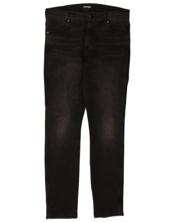 Wrangler Mens Larston Slim Jeans W32 L32 Algodão Preto