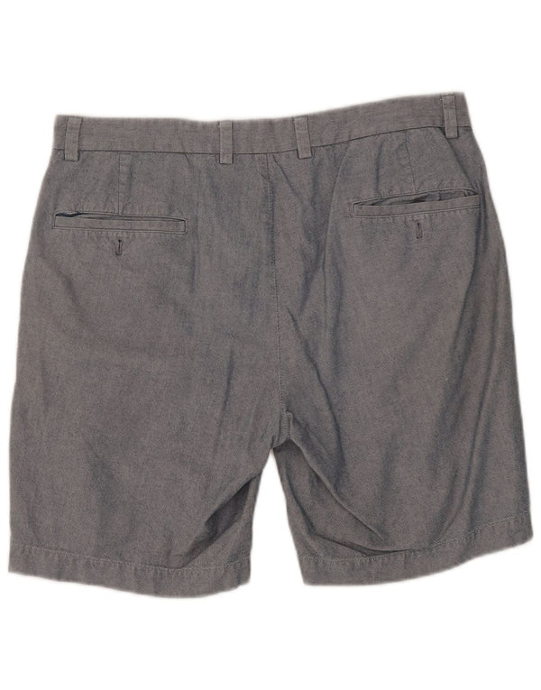 Brooks Brothers Mens Chino Shorts W34 Grande Algodão Azul