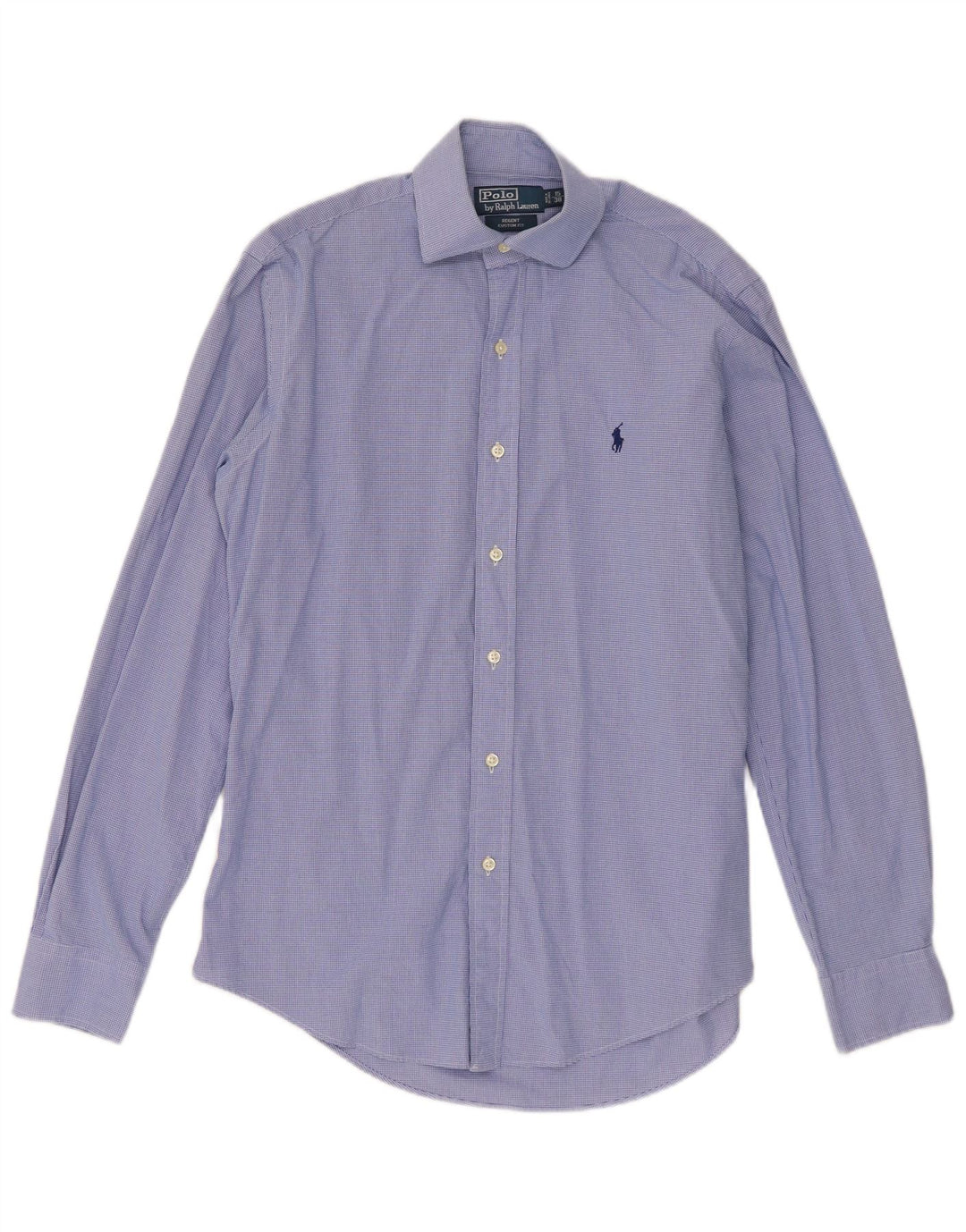 Polo Ralph Lauren Mens Regent Camisa Tamanho 38 15 Médio Azul Gingham