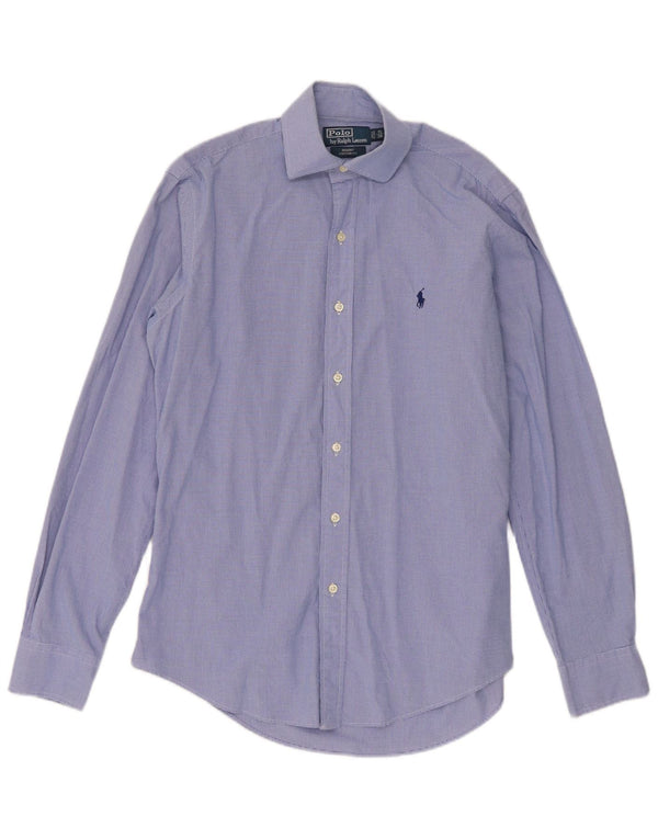 Polo Ralph Lauren Mens Regent Camisa Tamanho 38 15 Médio Azul Gingham