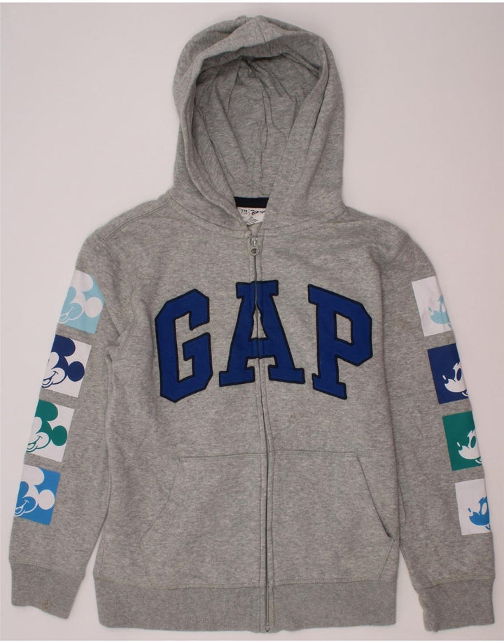 GAP Boys Disney Graphic Zip Hoodie Sweater 12-13 Years XL Grey Cotton Vintage Gap and Second-Hand Gap from Messina Hembry 