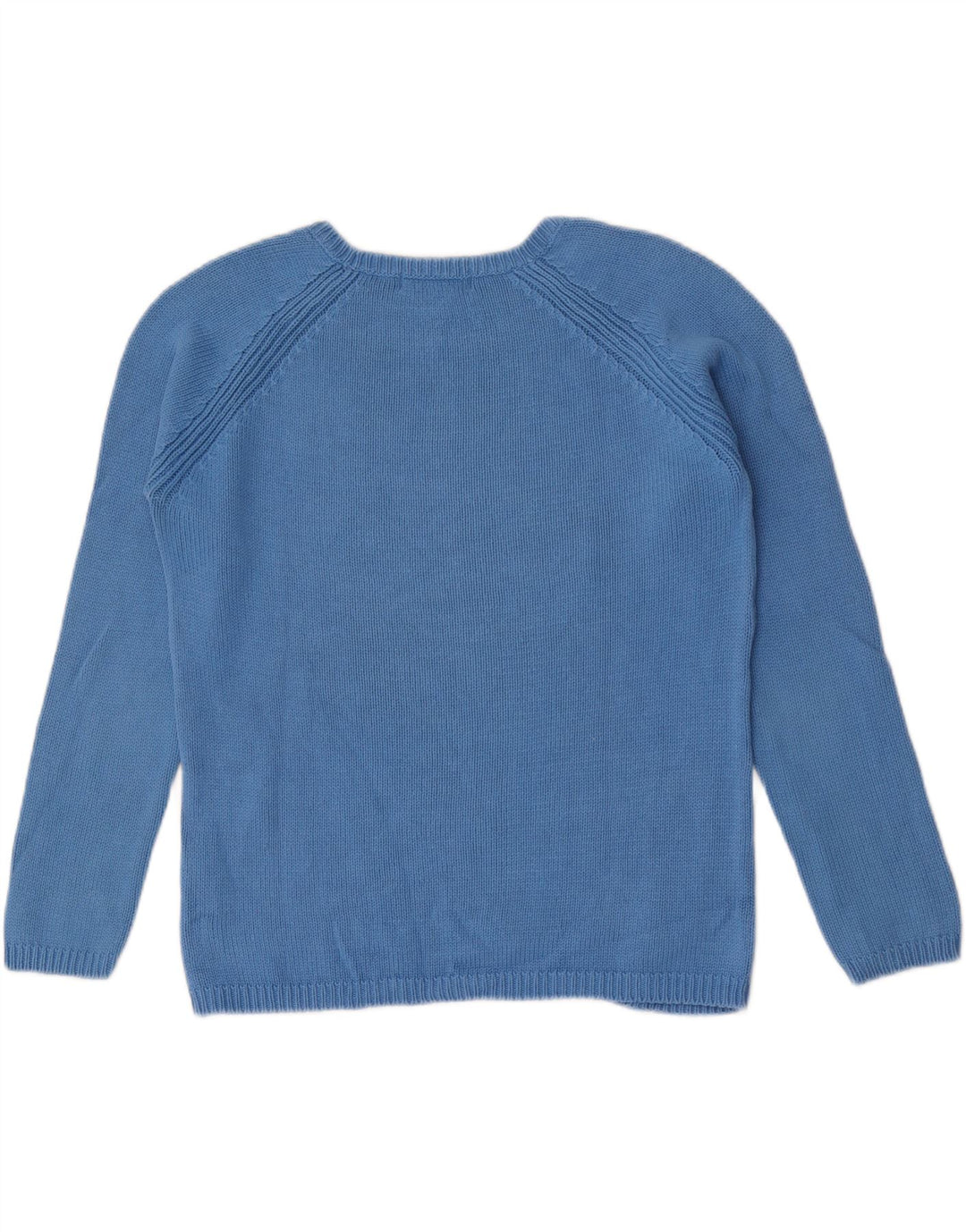 Suéter feminino Marks & Spencer grande com gola canoa Reino Unido 10 pequeno azul
