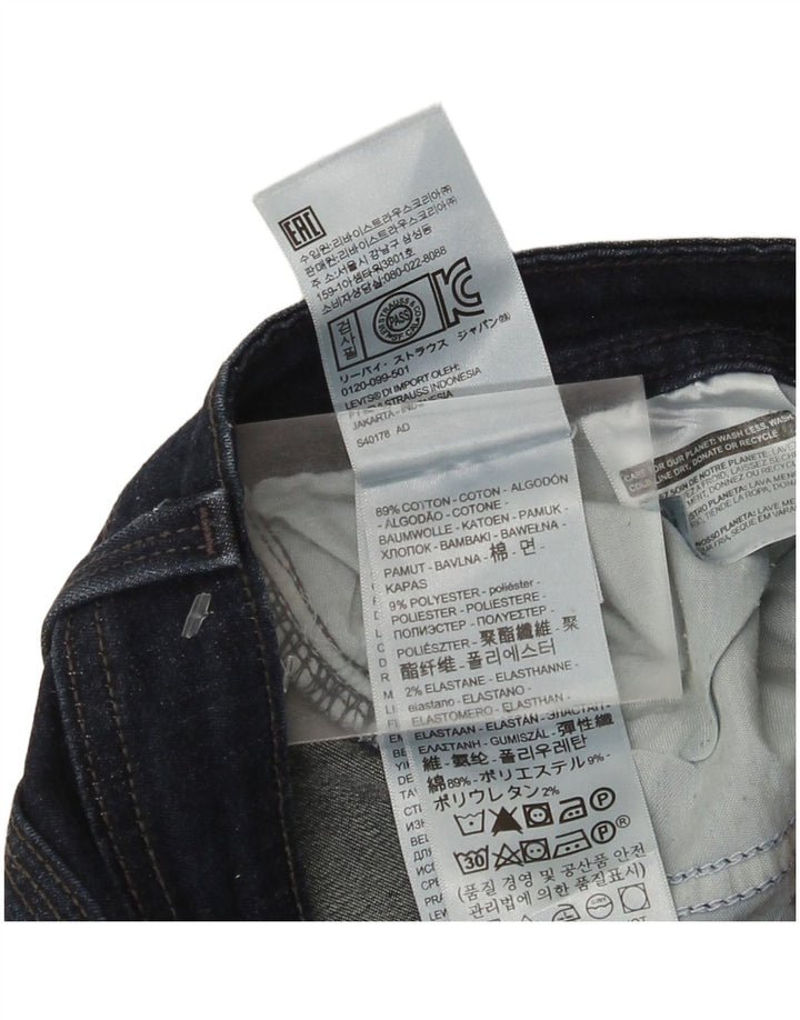Calça jeans feminina Levi's 529 Curvy Bootcut W31 L30 azul marinho algodão