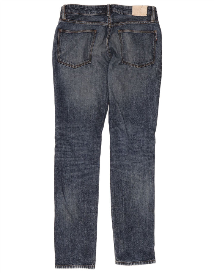 Calça Jeans Slim Masculina Lacoste W30 L32 Azul Algodão