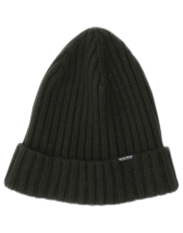 Gorro feminino de malha Woolrich grande lã verde