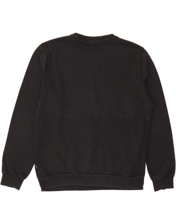 PUMA Mens Graphic Sweatshirt Jumper Large Black Cotton Vintage Puma and Second-Hand Puma from Messina Hembry 