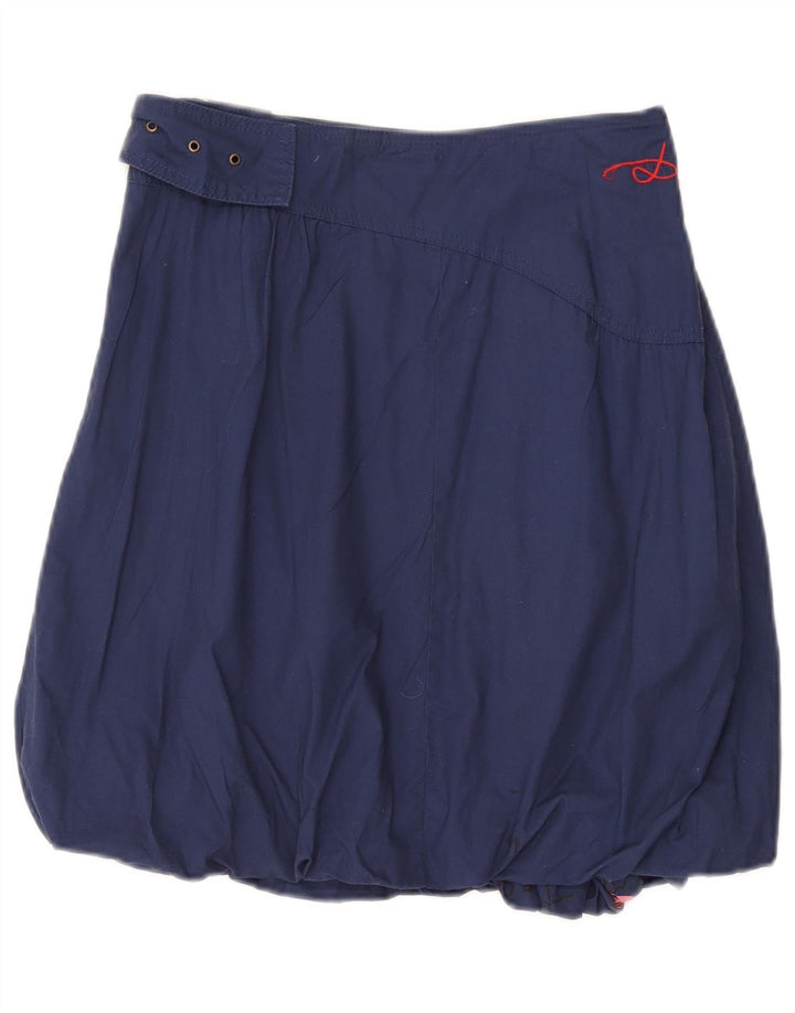 Saia feminina gráfica Desigual bolha EU 40 médio W27 azul marinho floral