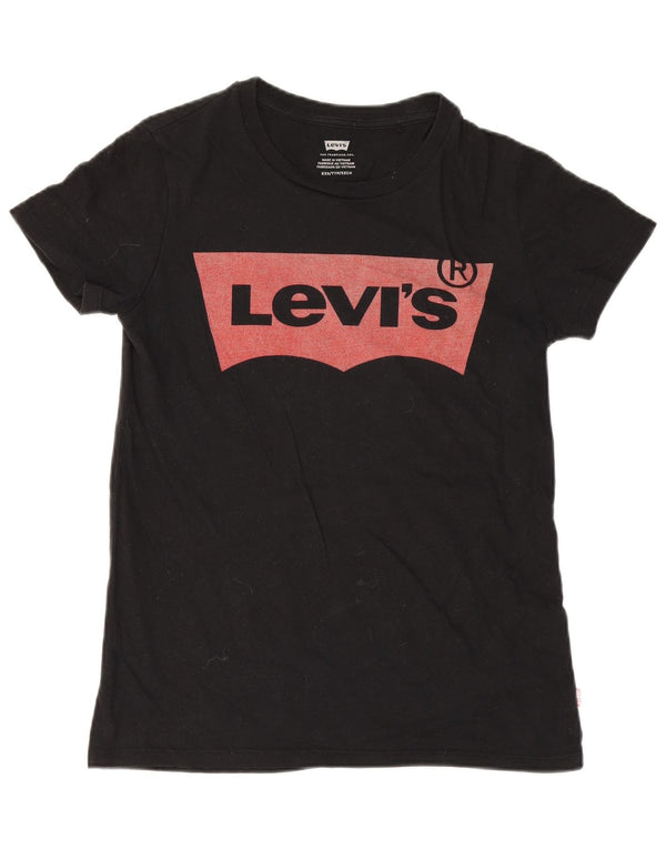 Camiseta feminina Levi's Graphic UK 2 2XS preta