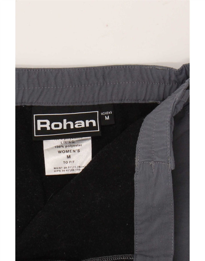 Calça feminina casual reta Rohan médio W30 L29 cinza poliamida