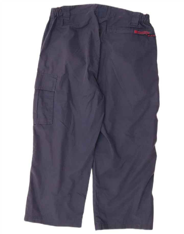 Calça cargo feminina Mountain Warehouse UK 12 médio W30 L22 azul marinho