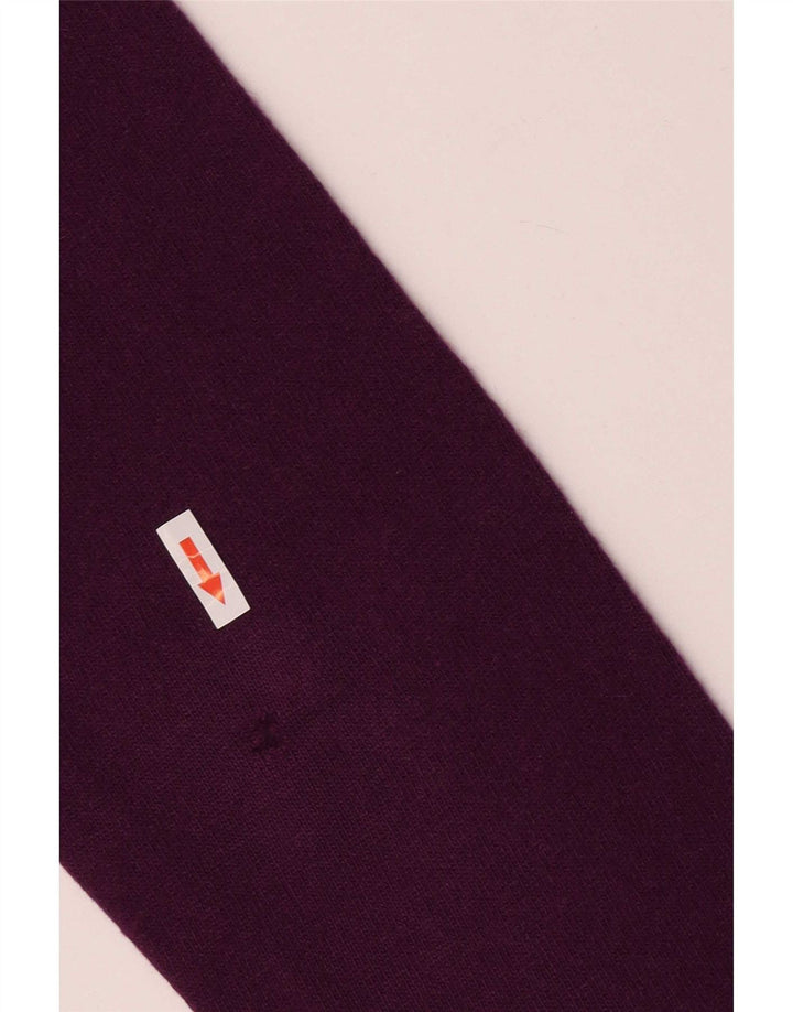 Suéter masculino Brooksfield com decote em V IT 48 Médio Roxo Argyle/Diamante