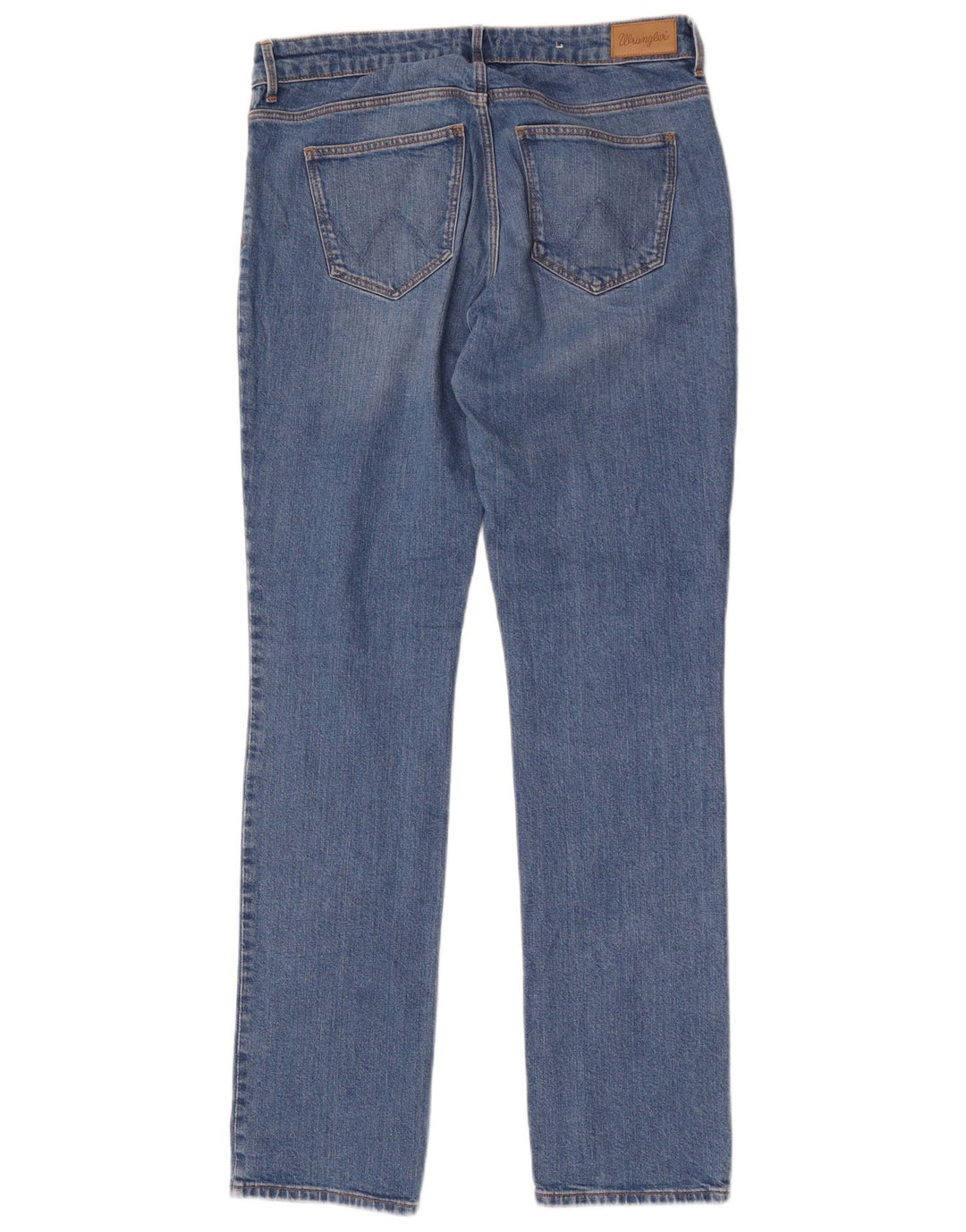 Jeans Wrangler feminino reto W30 L32 algodão azul