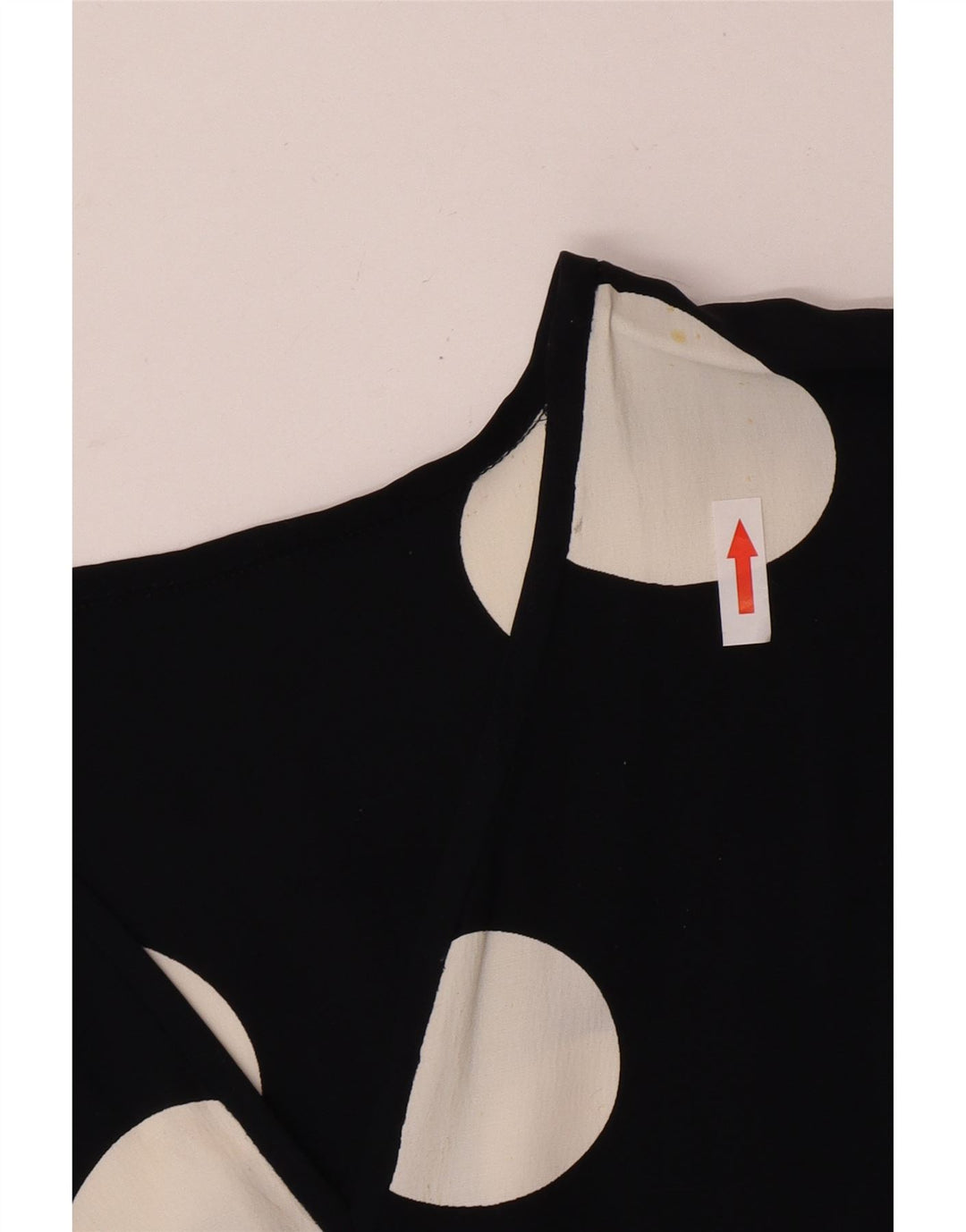 Vestido feminino vintage evasê UK 12 bolinhas pretas médias