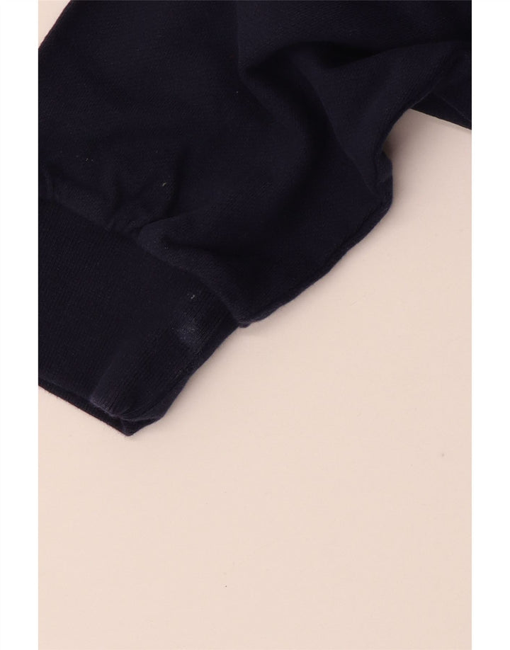 Camisa polo feminina superdimensionada de rugby SUPERDRY UK 12 azul marinho médio