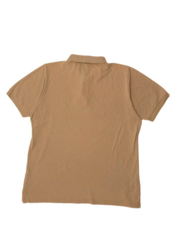 Camisa polo masculina ADIDAS algodão bege médio