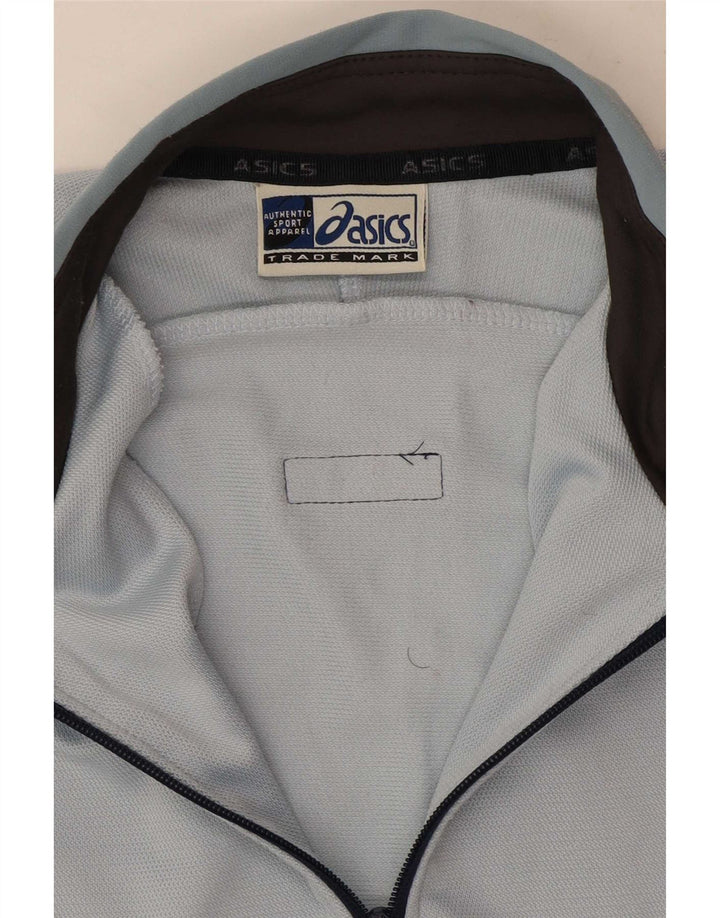 Asics Womens Tracksuit Top Jacket UK 12 Médio Azul