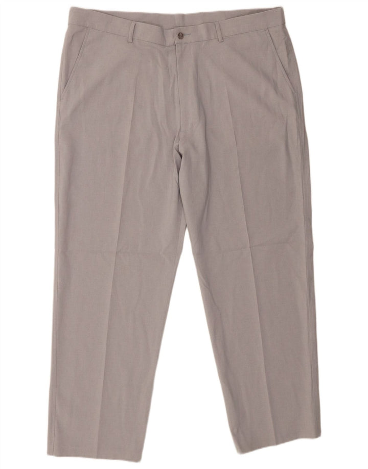 Farah Calça Chino Masculina Reta W42 L29 Poliéster Cinza