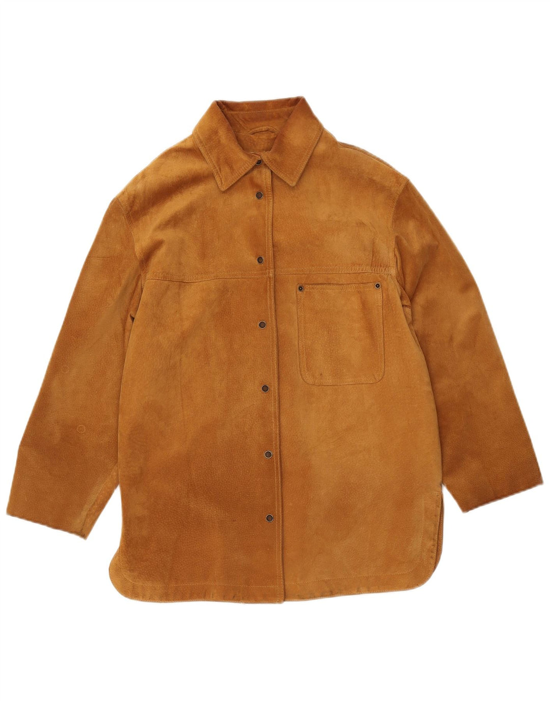 Jaqueta feminina VINTAGE de camurça IT 42 couro bege médio