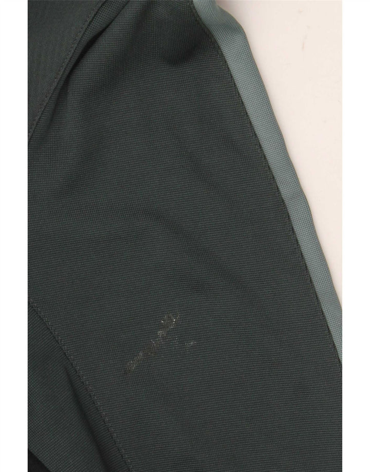 Top masculino Nike com zíper e manga comprida em poliéster verde pequeno