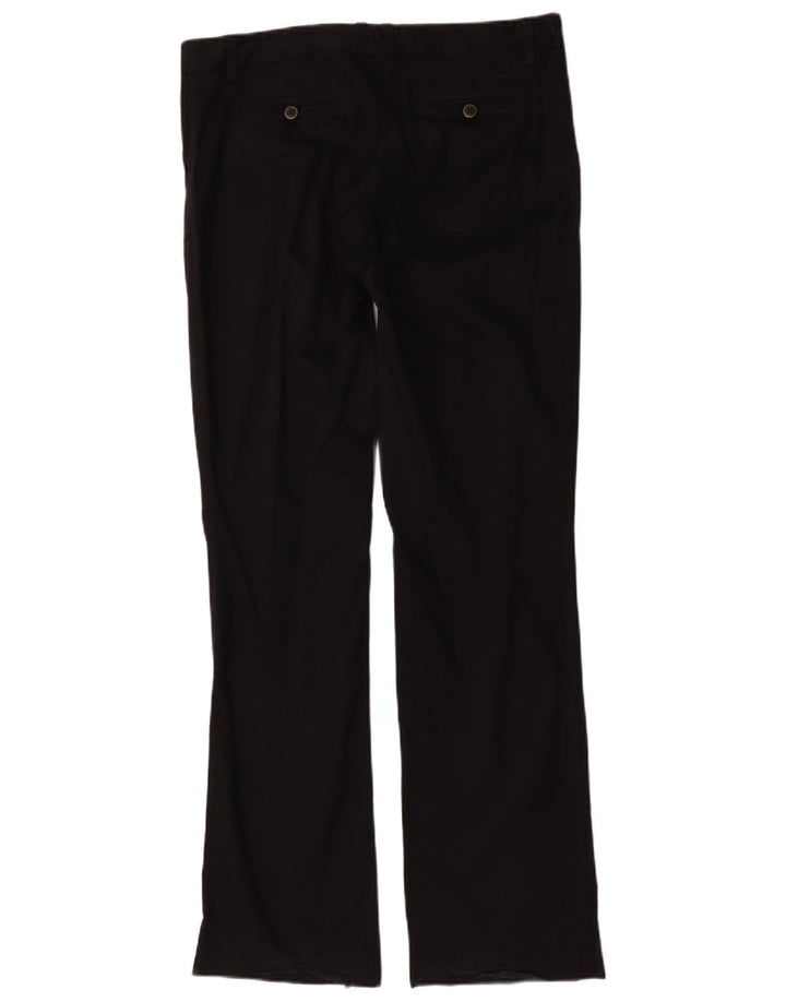 Calça Chino feminina Massimo Dutti Bootcut W34 L32 algodão preto