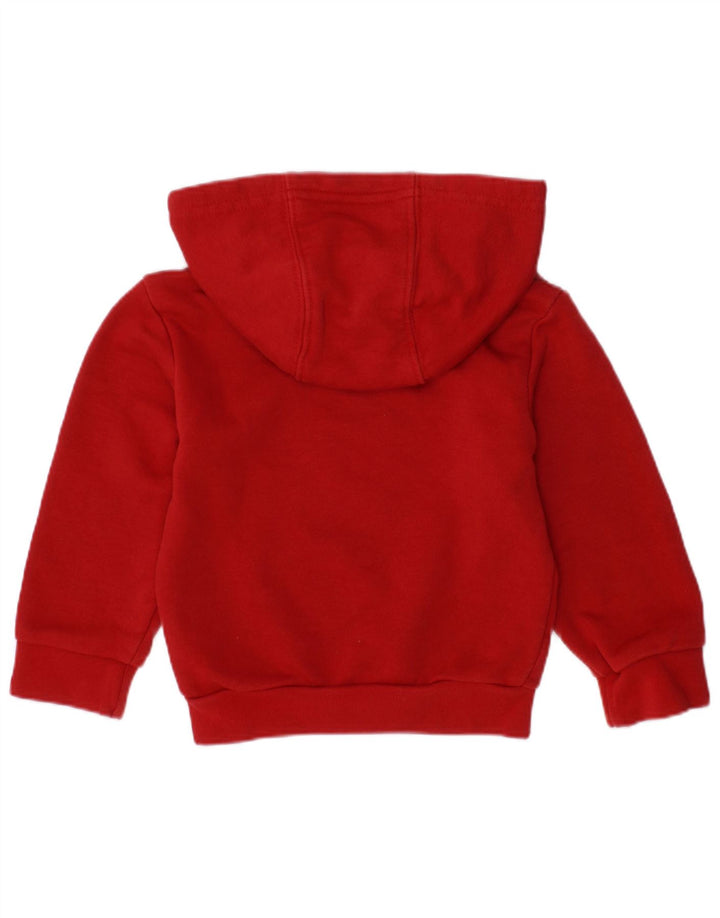 Suéter com capuz gráfico ADIDAS para meninas de 6 a 9 meses em algodão vermelho