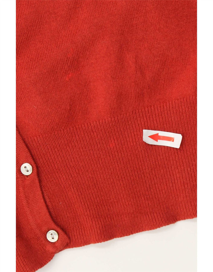 Suéter cardigã feminino Marks & Spencer UK 12 viscose vermelha média