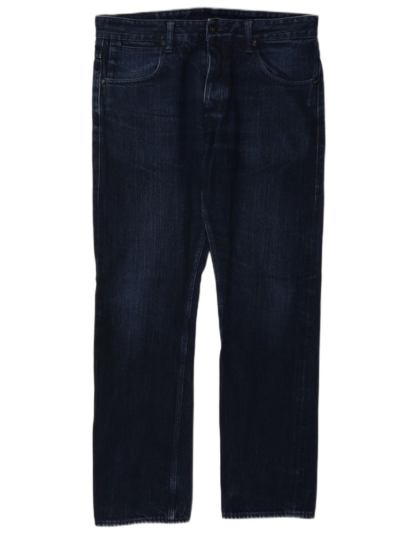 Jeans retos masculinos G-Star W33 L32 algodão azul