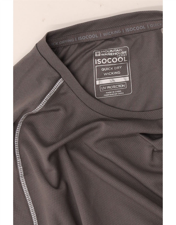 Camiseta masculina IsoCool MOUNTAIN WAREHOUSE grande cinza